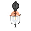 Lampa Ogrodowa Elewacyjna Kinkiet E27 Przezroczysty klosz Czarny mat VT-852 V-TAC