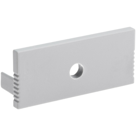 Zaślepka do profilu podtynkowego architektonicznego typ P XL szara z otworem tworzywo sztuczne