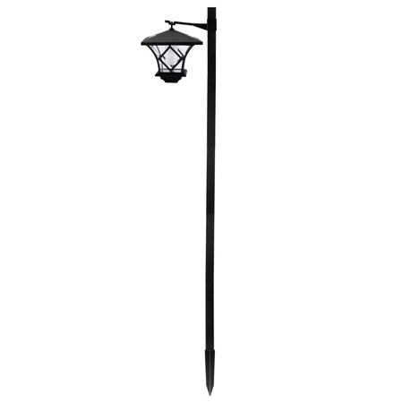 Lampa Solarna Ogrodowa LED RIBES Latarnia Zewnętrzna Słupek 150cm LUMILED