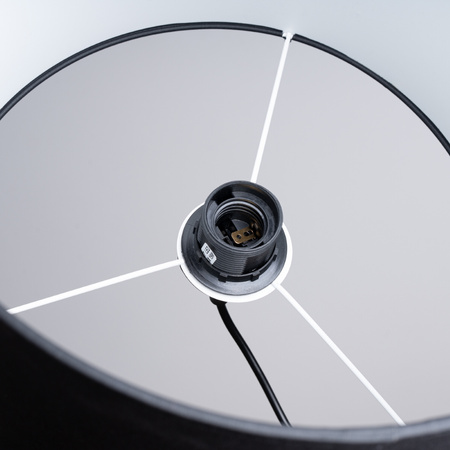 Lampa Sufitowa Wisząca Zwis E27 Żyrandol Owalna Czarna Minimalistyczna Nova Sollux