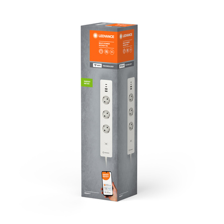 Listwa Zasilająca Inteligentna Smart+ Wifi 3x 230V 2x USB C 2x USB A Ledvance