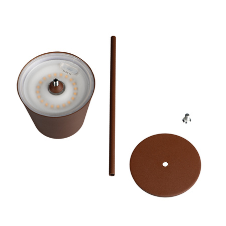 Lampa Stołowa Biurkowa LED INITA IP54 165lm Brązowa KANLUX