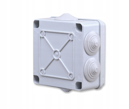 Puszka Instalacyjna Natynkowa Hermetyczna S-BOX 106 100x100x50 IP65 6 Dławików PAWBOL