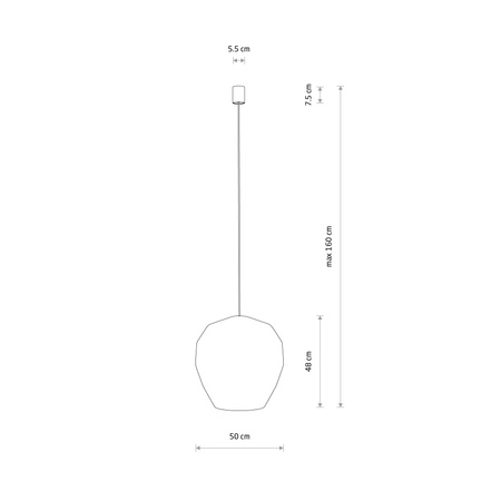 Lampa Sufitowa Wisząca E27 Biała Skandynawska HAITI M 11164 Nowodvorski