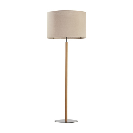 Lampa Podłogowa Stojąca VAIO NATURE Abażur Czarno-Beżowa Klasyczna E27 5199 TK Lighting