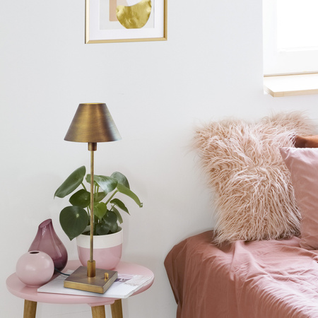 Lampa Stołowa Biurkowa E14 64cm GRENA GOLDLUX (Polux) Złota