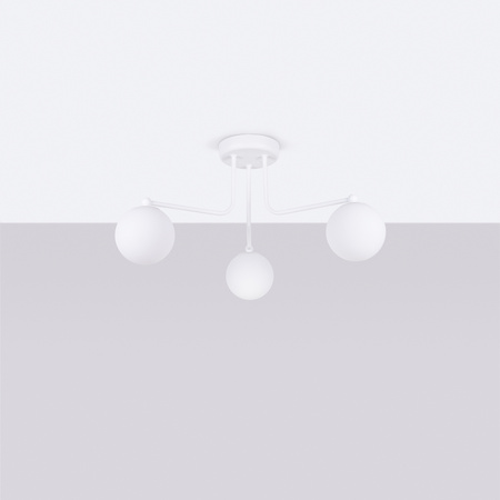Lampa Wisząca Sufitowa Żyrandol 3x G9 Biała Astral French Sky SL.1659 Sollux