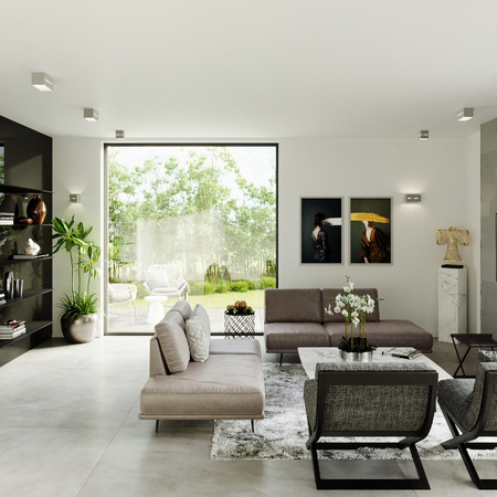 Lampa Ścienna Kinkiet Góra Dół 2x G9 Prostokątna Szara Nowoczesna Lobo Sollux