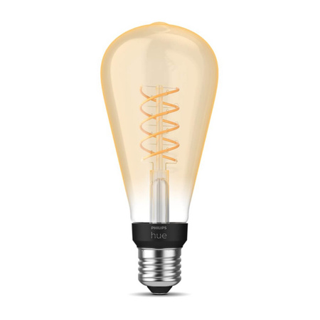 Żarówka LED Edison E27 ST72 7W 2100K Ciepła Filament PHILIPS HUE White Bluetooth Zigbee