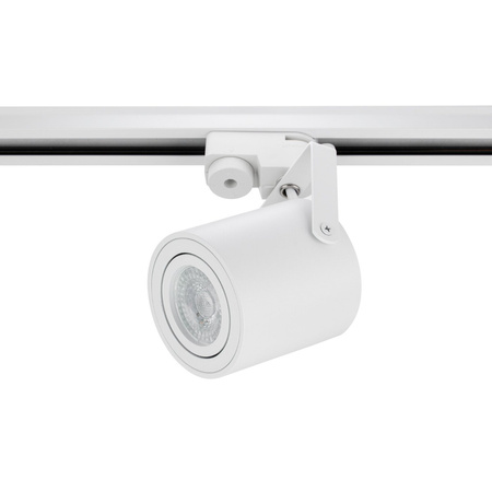 Zestaw Szyna Oświetleniowa Szynoprzewód 1m + 2x Reflektor Szynowy LED Lampa GU10 Biały Mat