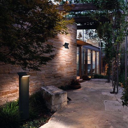 Lampa Ogrodowa Zewnętrzna Stojąca Słupek 9.5W 580lm 3000K IP44 Szary Endura Ledvance