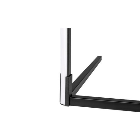 Lampa Stojąca Narożna Podłogowa Czarna 20W RGB Zmiana Kolorów Pilot