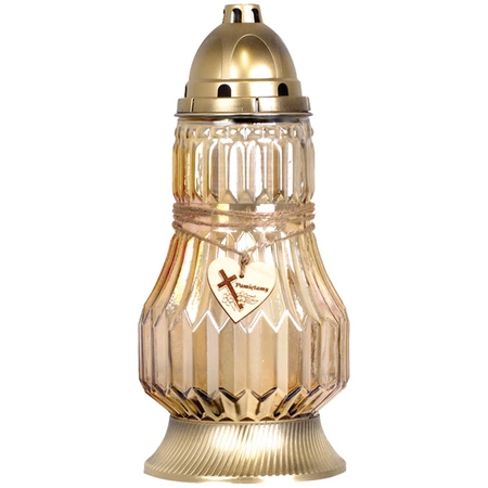 4x Znicz Szklany Pamiętamy na Wkład 72h Całoroczny 35cm