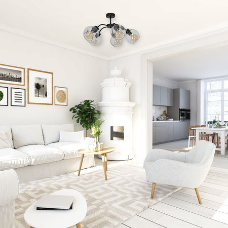 Lampa Sufitowa SOFIA CLEAR 5xE27 Milagro