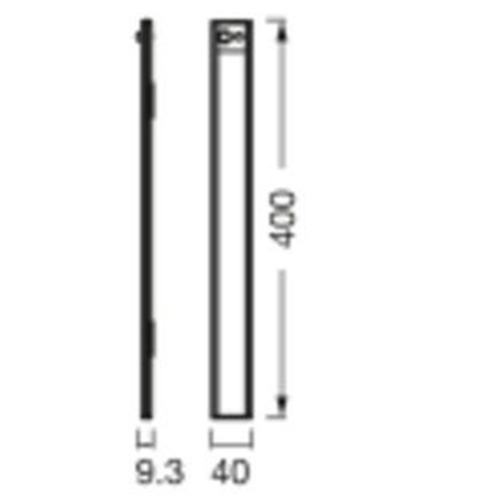 Lampka LED Podszafkowa Listwa 3.2W 200lm CCT z Czujnikiem Ruchu Zmierzchu Bateryjna Szary Linear Ledvance