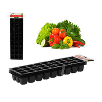Zestaw 5x Tacka Uprawowa 14x47x4,5 cm 27 Komórki Wielodoniczka do Wysiewu Rozsady Pikowania