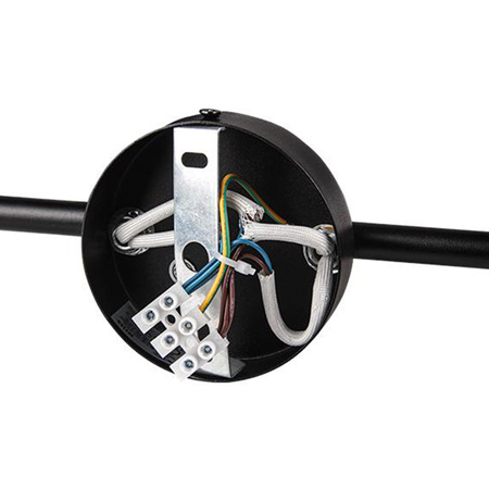 Kinkiet Lampa Sufitowa Spot Reflektor Czarno Złoty LED Ruchomy 3xGU10 35W