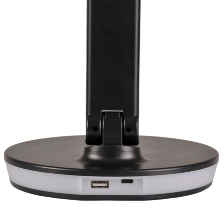 Lampka Biurkowa LED Stołowa 7W 450lm 4000K Neutralna RGB 120° Czarna Ściemnialna Neptun Sanico Goldlux