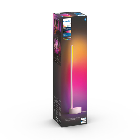 Lampka Biurkowa LED Stołowa Nocna Gradient 11.8W 1040lm IP20 White and Color Ambiance RGB + TW Biała 55cm Inteligentna SMART Zigbee Bluetooth Signe Philips HUE