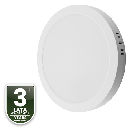 Oprawa Natynkowa Lampa LED Sufitowa 24W Okrągła 4000K GLOW Biała LUMILED