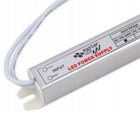 Zasilacz Meblowy Wąski 12V DC 72W 6A Ultra SLIM Do Taśm LED IP20