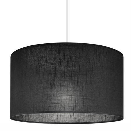 Lampa Wisząca Sufitowa VIVIAN E27 Abażur Czarna LM-1.209 Lamkur