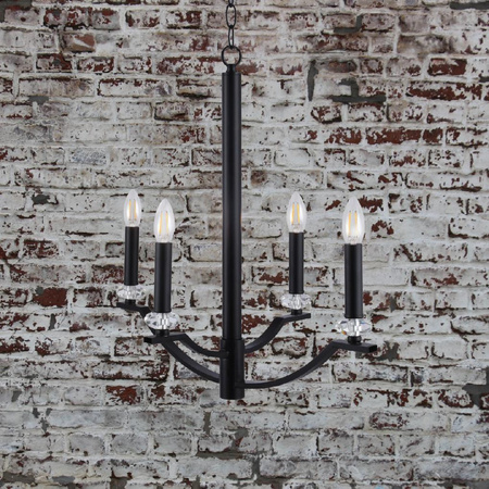 Lampa Wisząca Sufitowa Żyrandol HIMS 4xE14 120cm - GOLDLUX (Polux)