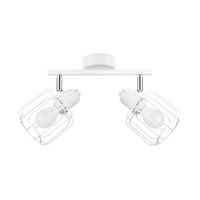 Lampa Sufitowa Wisząca 2x E14 Żyrandol Geometryczna Geometryczna Biała Nowoczesna Beluci Sollux