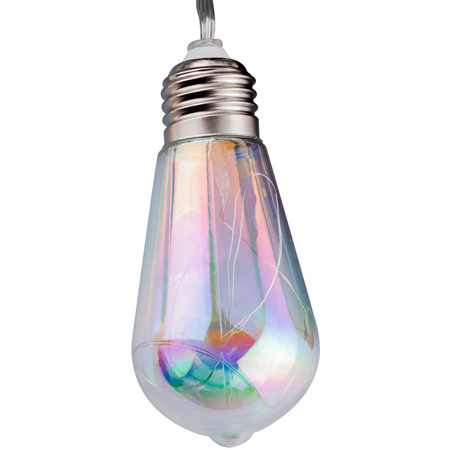 Girlanda Solarna Ogrodowa 20x LED Łańcuch Świetlny Ozdobne Kuleczki 5.8m