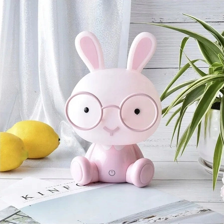 Lampka nocna dekoracyjna KRÓLIK LED 5W 5000K Różowa 