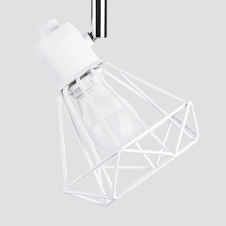 Lampa Sufitowa Listwa Oświetleniowa 3x E14 Żyrandol Geometryczna Biała Nowoczesna Artemis Sollux