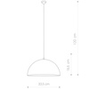 Lampa Sufitowa HEMISPHERE 4840 Nowodvorski Czarno-Złota E27 Wisząca Stal ?34 cm Minimalistyczna