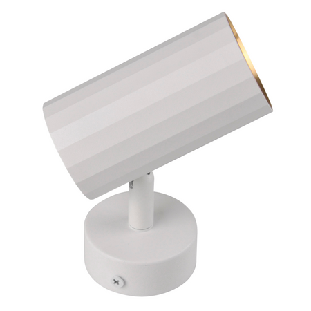 Oprawa Ścienno-Sufitowa Reflektor Punktowy GU10 Biała Złota NICEA Sanico Goldlux