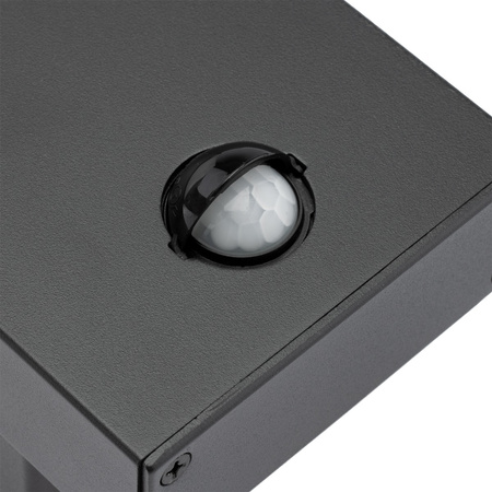 Kinkiet Ogrodowy Elewacyjny Lampa Zewnętrzna LED 12W 4000K IP54 z Czujnikiem Ruchu i Zmierzchu