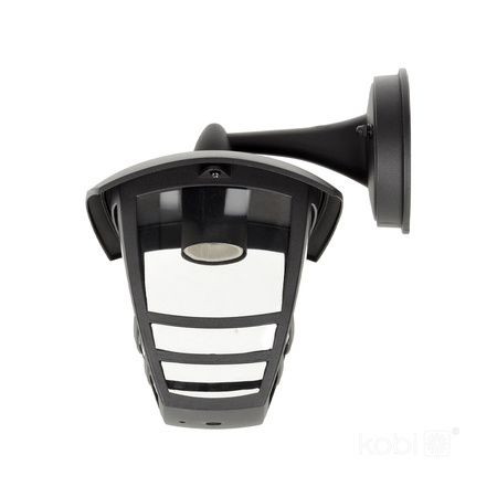 Lampa Ogrodowa Kinkiet Elewacyjny Zewnętrzny E27 IP54 Czarna Tevio Kobi