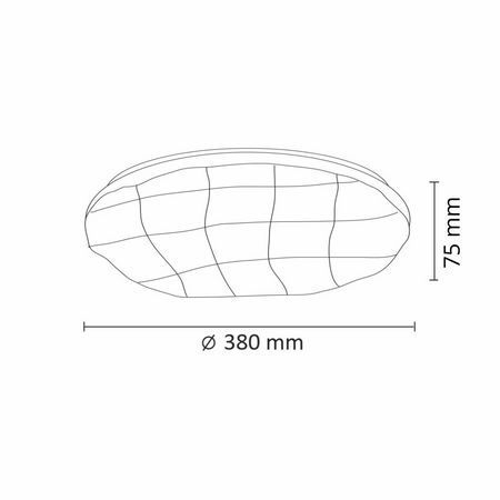 Plafoniera LED Oprawa Sufitowa Polaris B034 48W 2880lm 2700-6500K 38cm GOLDLUX (Polux) + Pilot