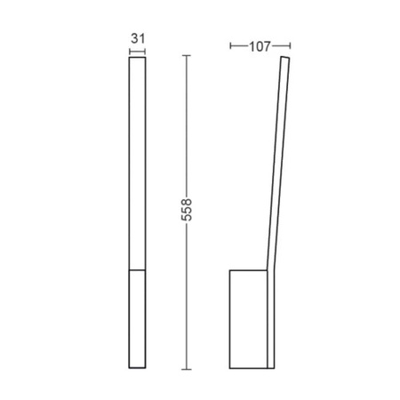 Lampa Ścienna Kinkiet LED 12.2W 850lm IP20 White and Color Ambiance RGB + TW Biała Inteligentna SMART Zigbee Bluetooth Liane Philips HUE