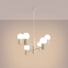 Lampa Wisząca Żyrandol 6x G9 Aluminiowa Beżowy Halo French Sky SL.1831 Sollux