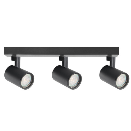 Oprawa Ścienno-Sufitowa Reflektor Punktowy 3x GU10 Czarna LYNX Sanico Goldlux