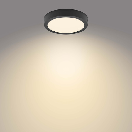 Lampa Sufitowa Plafon LED 12W 1150lm 2700K Czarna Magneos Philips