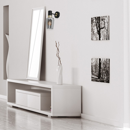 Kinkiet lampa ścienna czarna MiLAGRO ROMA BLACK 1x E27