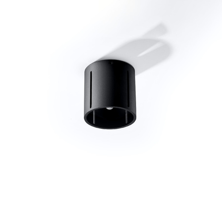 Lampa Sufitowa Oprawa Natynkowa SPOT TUBA G9 Cylindryczna Czarna Nowoczesna Inez Sollux