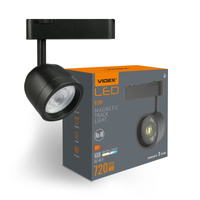 Lampa LED do Szyny Magnetycznej 8.5W 720lm 4000K Neutralny CRI90 36° Czarna VIDEX