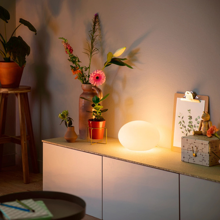 Lampka Biurkowa LED Nocna 9.5W 800lm IP20 White and Color Ambiance RGB + TW Biała Inteligentna SMART Zigbee Bluetooth Flourish Philips HUE