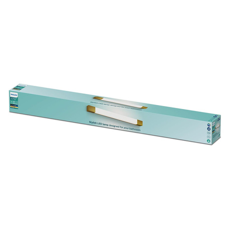 Lampa nad Lustro LED 10W 1500lm 2700K 62cm IP44 Miedziany Rover Philips