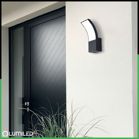 Lampa Ogrodowa Zewnętrzna Kinkiet Elewacyjny LED 12W 4000K AGOS LUMILED