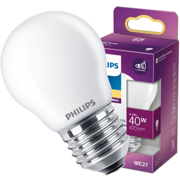 Żarówka LED E27 P45 4,3W = 40W 470lm 2700K Ciepła PHILIPS