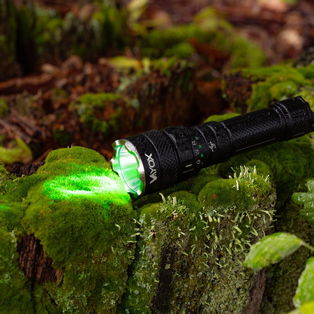 Latarka Taktyczna LED Ręczna Mocna 3-kolorowa SST40 1500lm Pro Series VA0099 Vayox