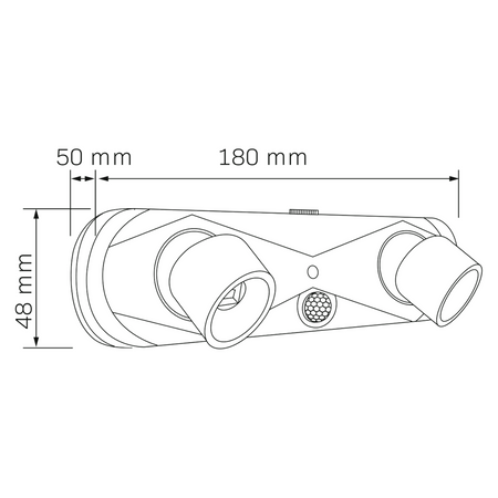Lampka Podszafkowa Bateryjna 0.4W 35lm 4500K Neutralna 120° Biała Sanico Goldlux