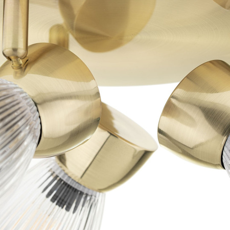 Lampa Sufitowa BEST Złota 3xE14 Okrągła Milagro